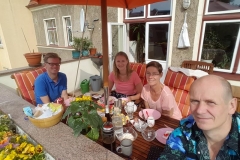 Familie Balkon